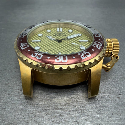 Invicta Pro Diver Watch Men 50mm Champagne Dial Gold Tone 17890 New Battery2