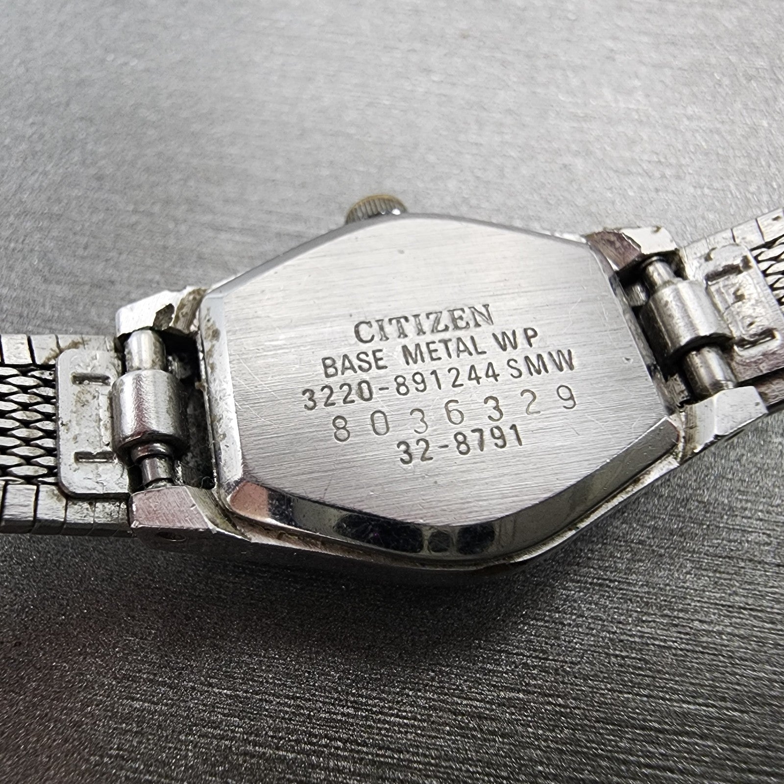 Citizen CQ Watch Women 17mm Silver Dial Silver Tone 3220891244 New Battery9