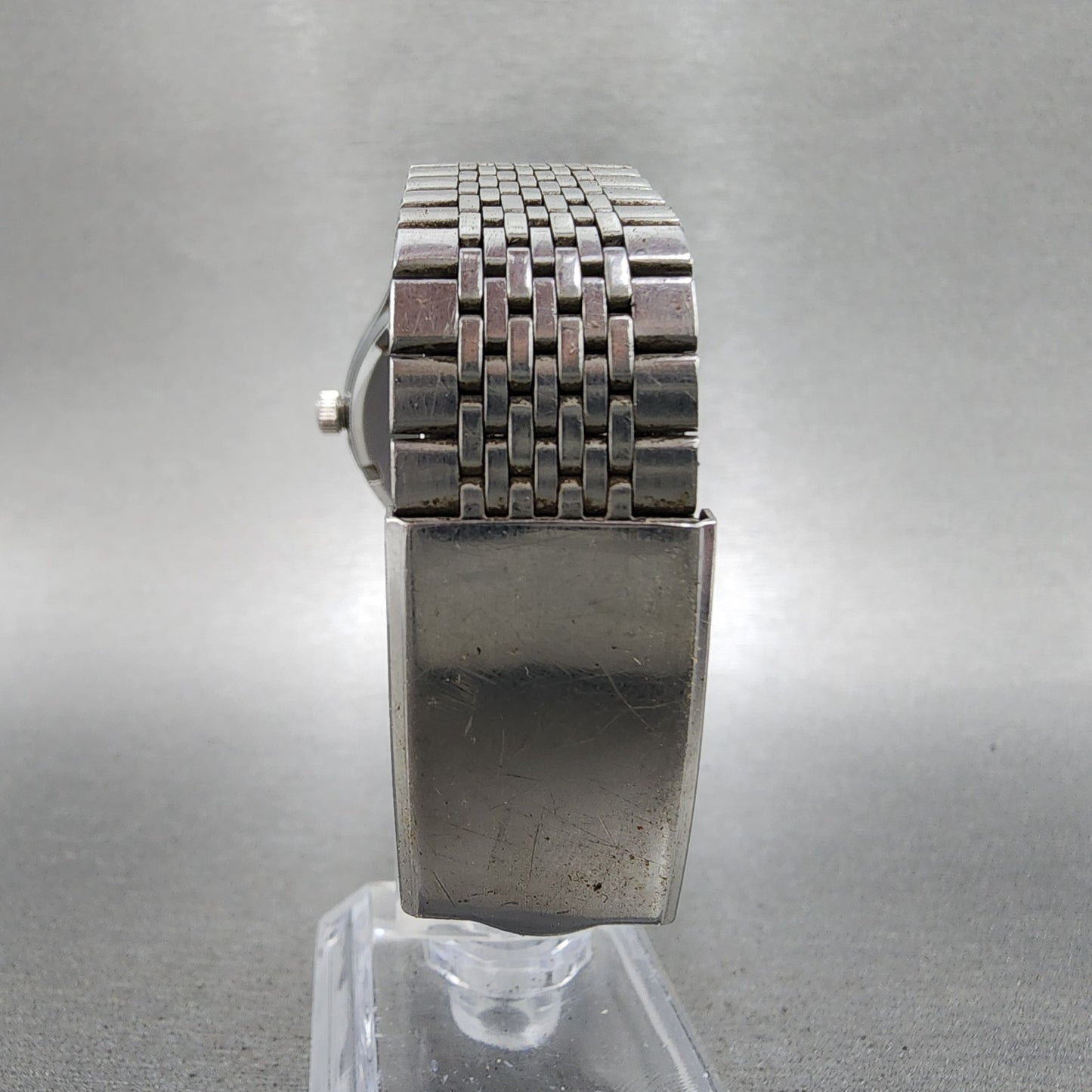 Orient Swimmer Watch Men 35mm Silver Dial Silver Tone Date Round New Battery7