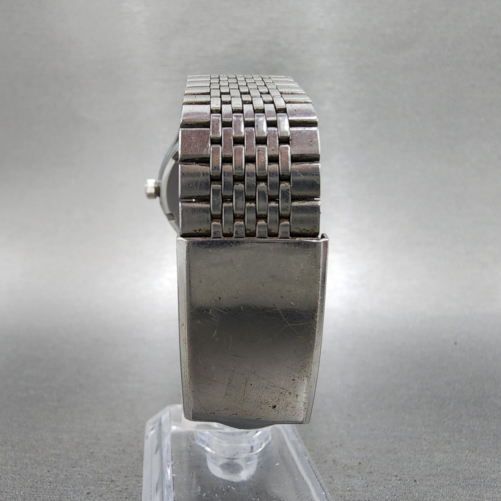 Orient Swimmer Watch Men 35mm Silver Dial Silver Tone Date Round New Battery7
