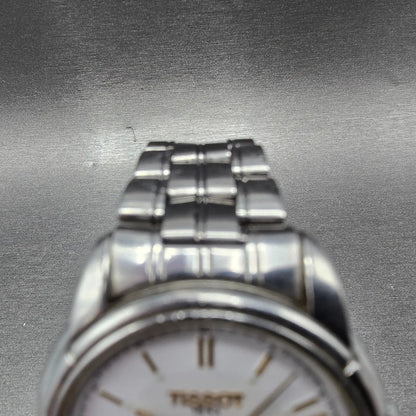 Tissot Seastar Automatic Watch Men 36mm White Dial Steel Daydate Round A660/760K4