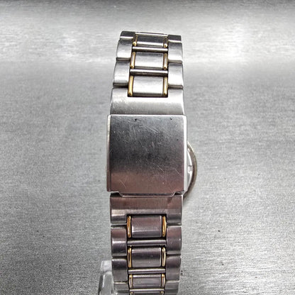 Seiko Alba Watch Men 32mm Silver Dial Two Tone Round V801-0010 New Battery7