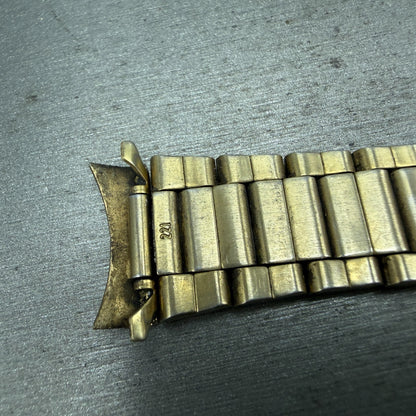 Seiko Bracelet 20mm Stainless Steel Gold Tone Tri Folding Clasp M03N-D-E Japan8