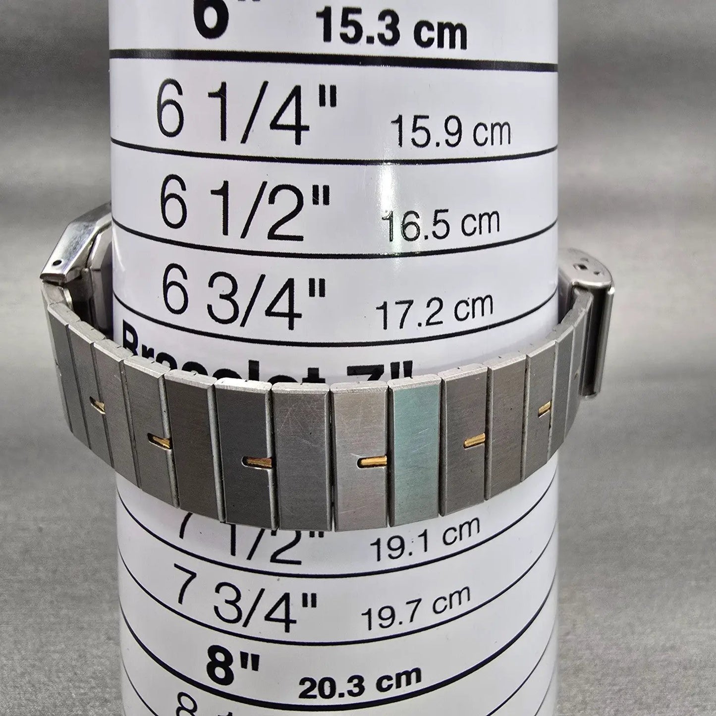 Seiko Watch Men 26mm Silver Dial Silver Tone Date Rectangle 6532-5320 New Batt9
