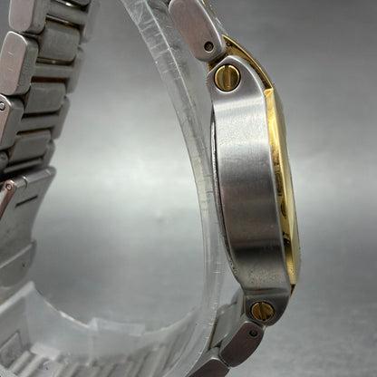Gucci 8900L Watch Women 26mm Gray Dial Two Tone Date Round PARTS4