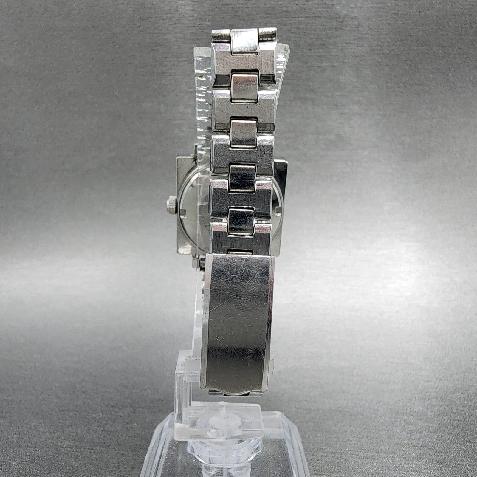 Seiko Automatic Watch Women 26mm Silver Dial Steel Daydate Rectangle Runs!!!!!!!7