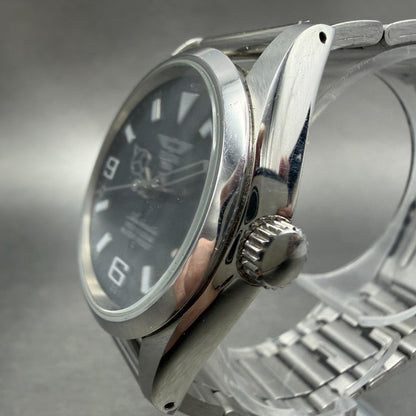 Elgin Automatic Watch Men 36mm Black Dial Stainless Steel Round FK-979 Runs2