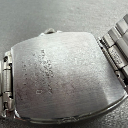 Seiko Spirit Watch Men 32mm Silver Dial Silver Tone Daydate 7N43-5040 PARTS VTG10