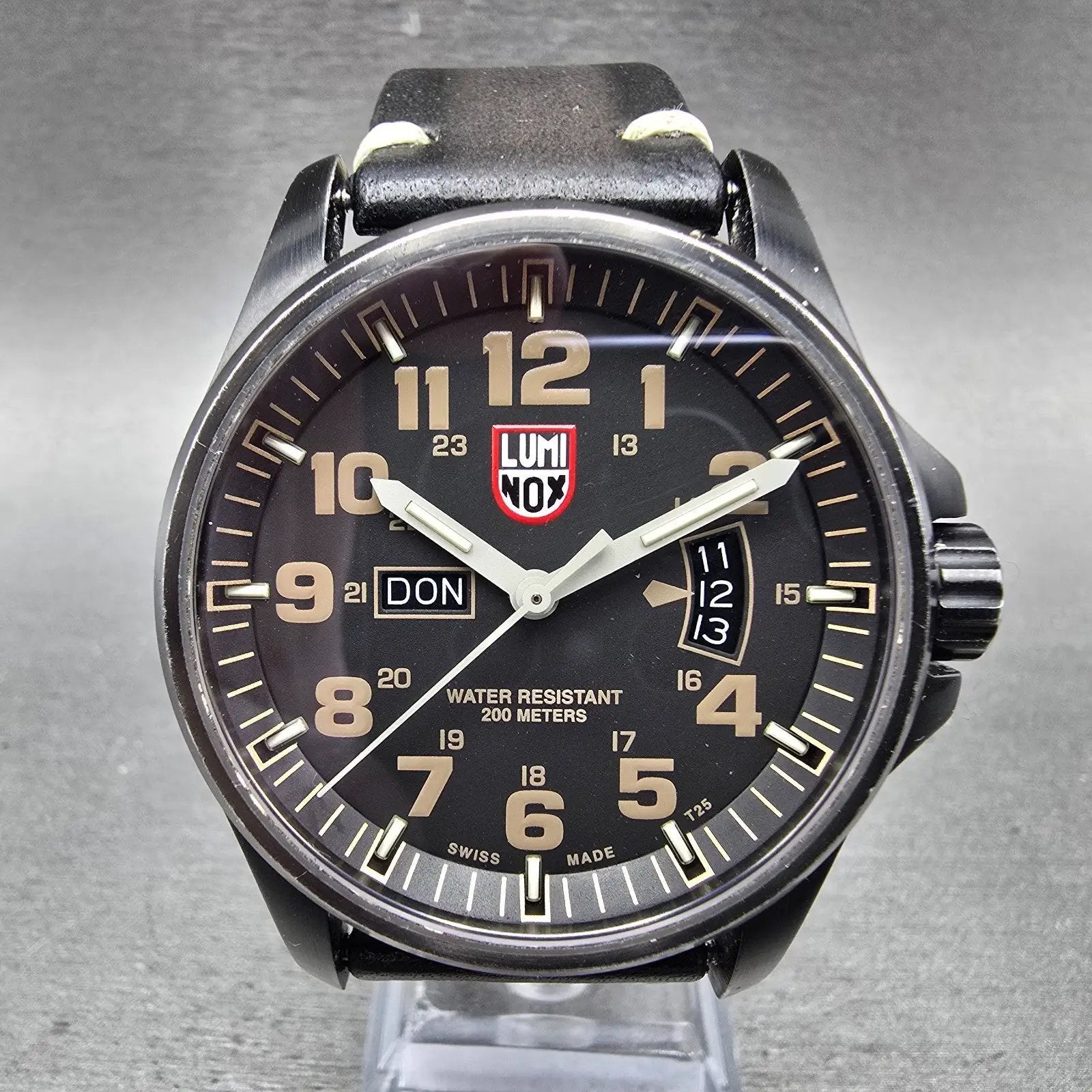 Luminox Atacama Field Watch Men 43mm Black Dial Black Tone Daydate Round New Bat0