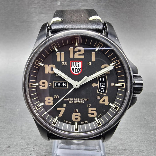 Luminox Atacama Field Watch Men 43mm Black Dial Black Tone Daydate Round New Bat0