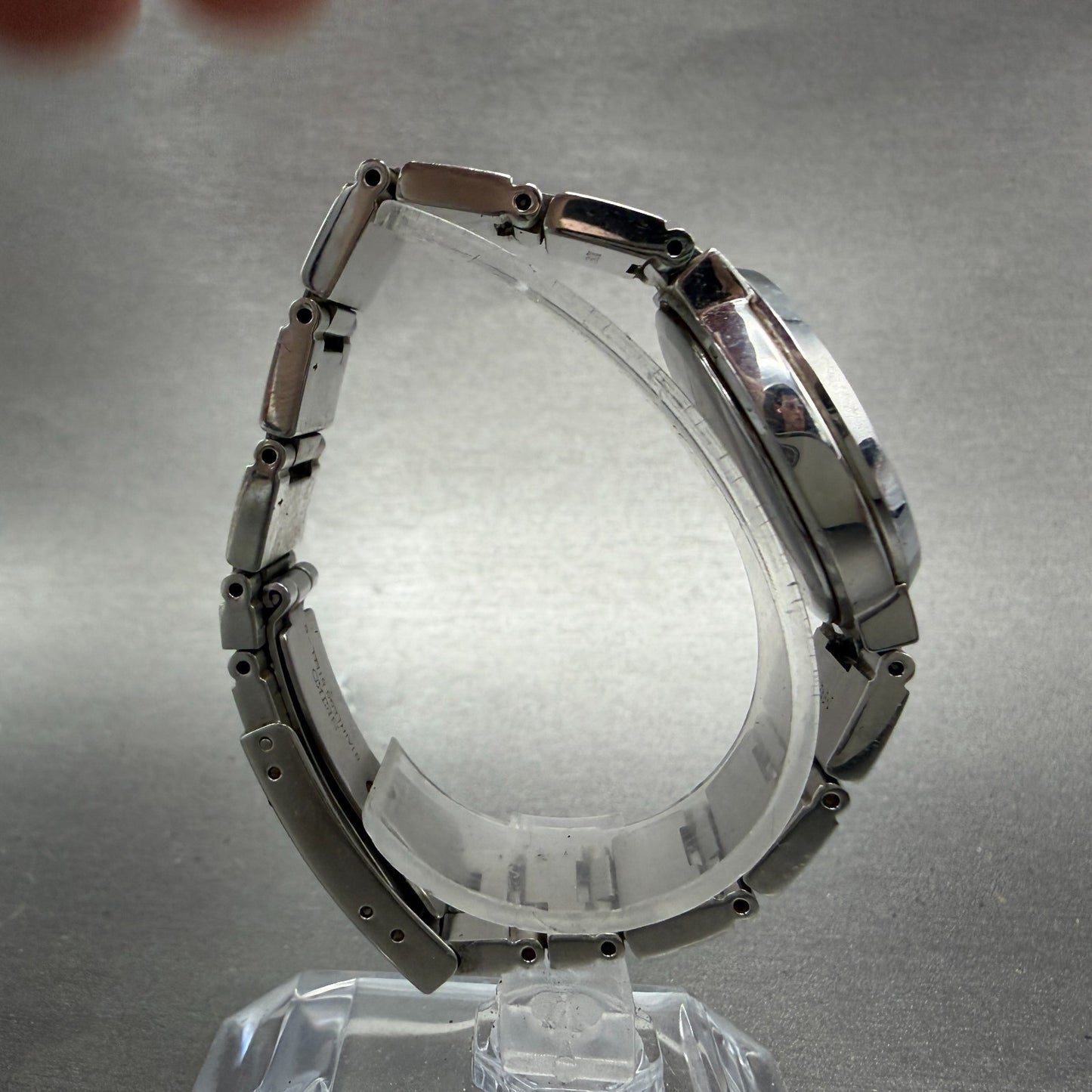 Seiko Lukia Watch Women 28mm Purple Dial Silver Tone Date 7N82-6E00 New Battery8