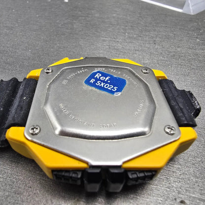Lorus Marine Tech Watch Men 45mm Black Yellow Digital Alarm Chronograph New Batt9