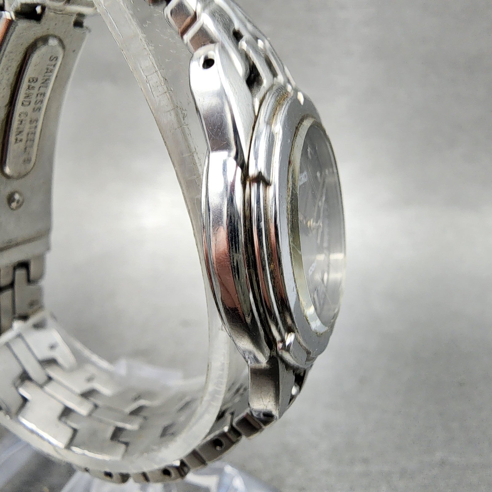 Seiko Watch Women 26mm Black Dial Silver Tone Date Round 7N820AM0 New Battery3