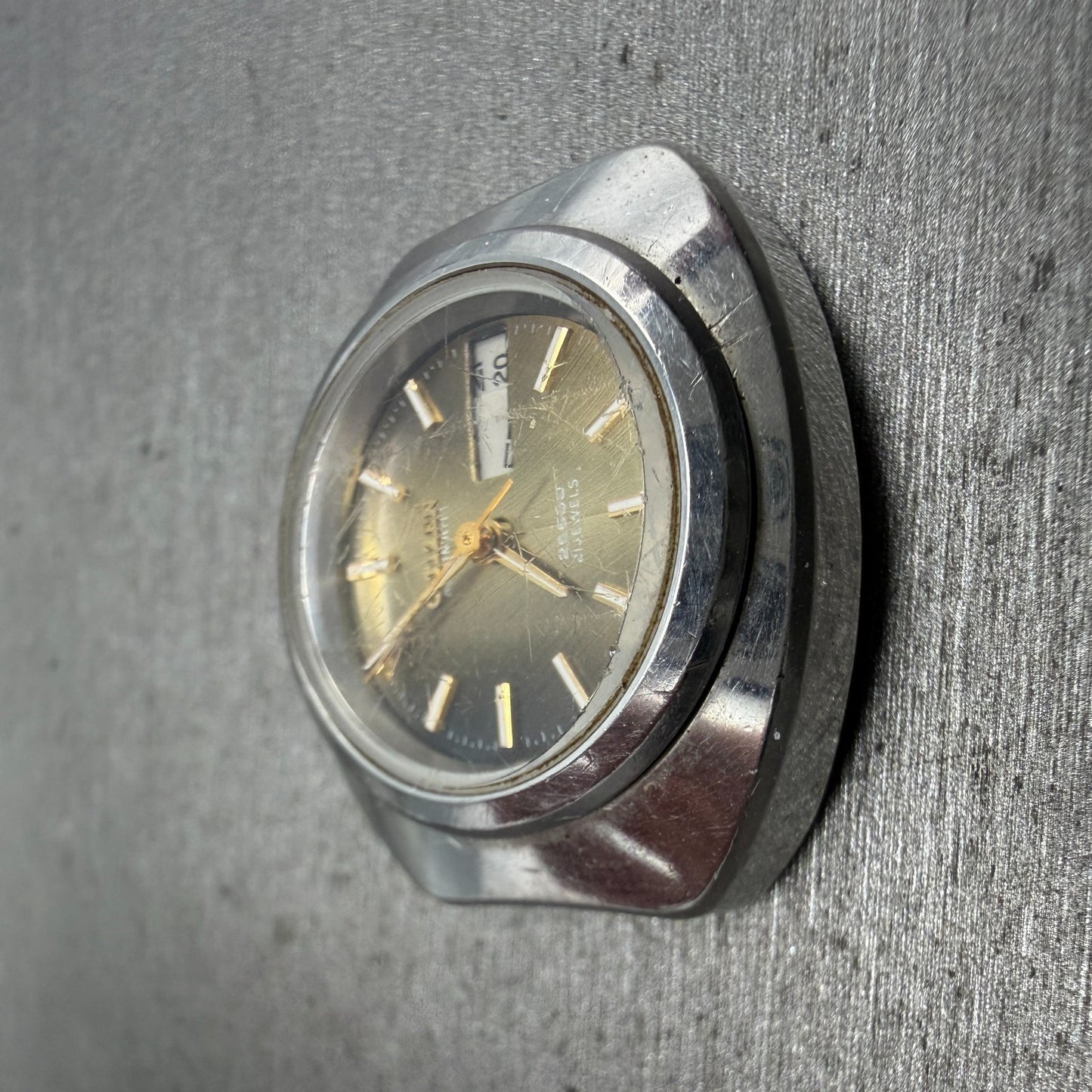 Citizen Automatic Watch Women 26mm Yellow Dial Silver Tone Daydate 4-661311 PART4