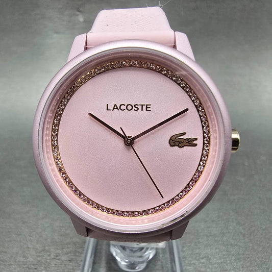 Lacoste 12.12 Go Watch Women 36mm Pink Dial Pink Tone Round New battery0