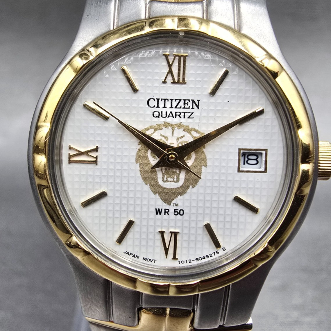 Citizen Watch Women 25mm White Dial Two Tone Date Round 1012 New Battery1