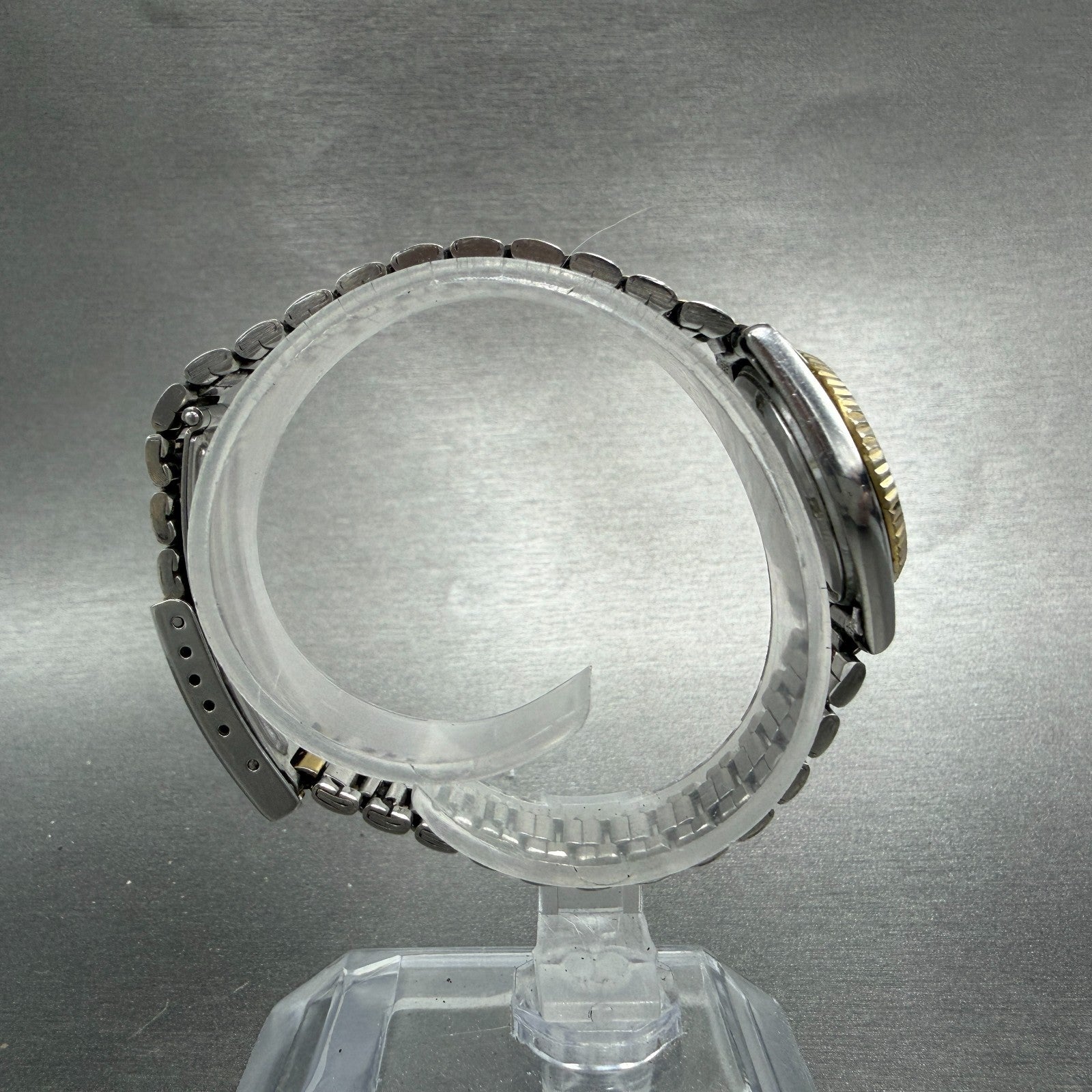 Seiko SQ Watch Women 24mm White Dial Two Tone Daydate Round 3E23-0A60 New Batt8