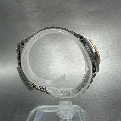 Seiko SQ Watch Women 24mm White Dial Two Tone Daydate Round 3E23-0A60 New Batt8