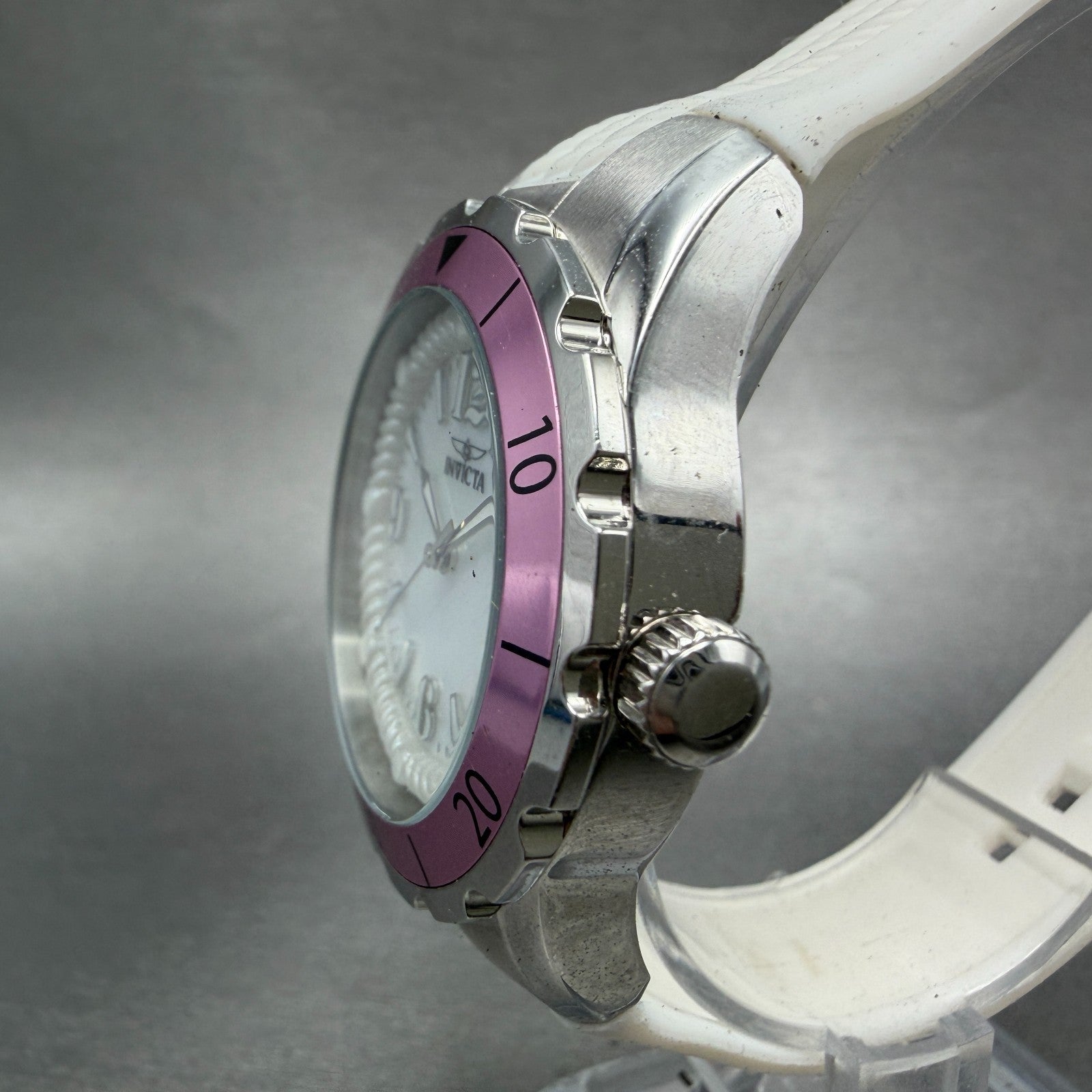 Invicta Angel Dive Watch Women 38mm MOP Dial Silver Tone 23746 New Battery2