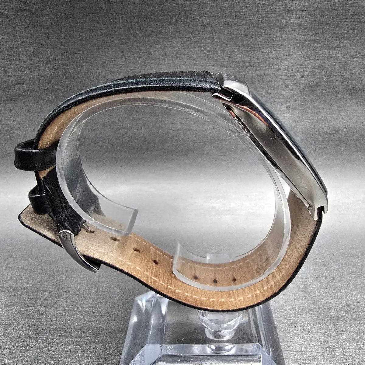 Skagen Watch Men 32mm Gray Dial Silver Tone Date Rectangle 984LSLB New Battery8