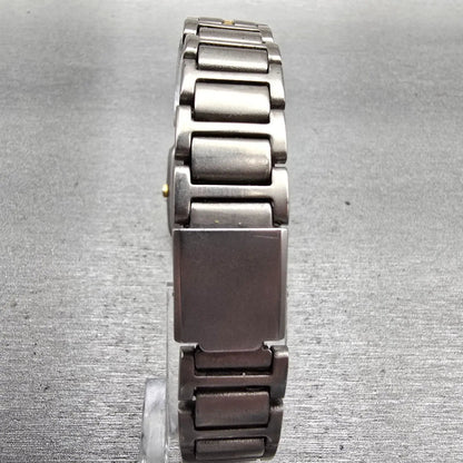 Citizen Tank Watch Women 22mm White Dial Titanium Rectangle 5431-F42341 New Batt7