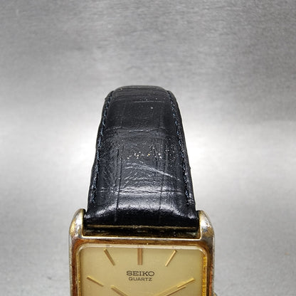 Seiko Tank Watch Men 24mm Champagne Dial Gold Tone 54205460 New Battery4
