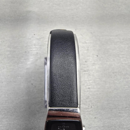 Skagen Denmark Watch Women 16mm Black Dial Silver Tone Rectangle 271SSLB New Bat4