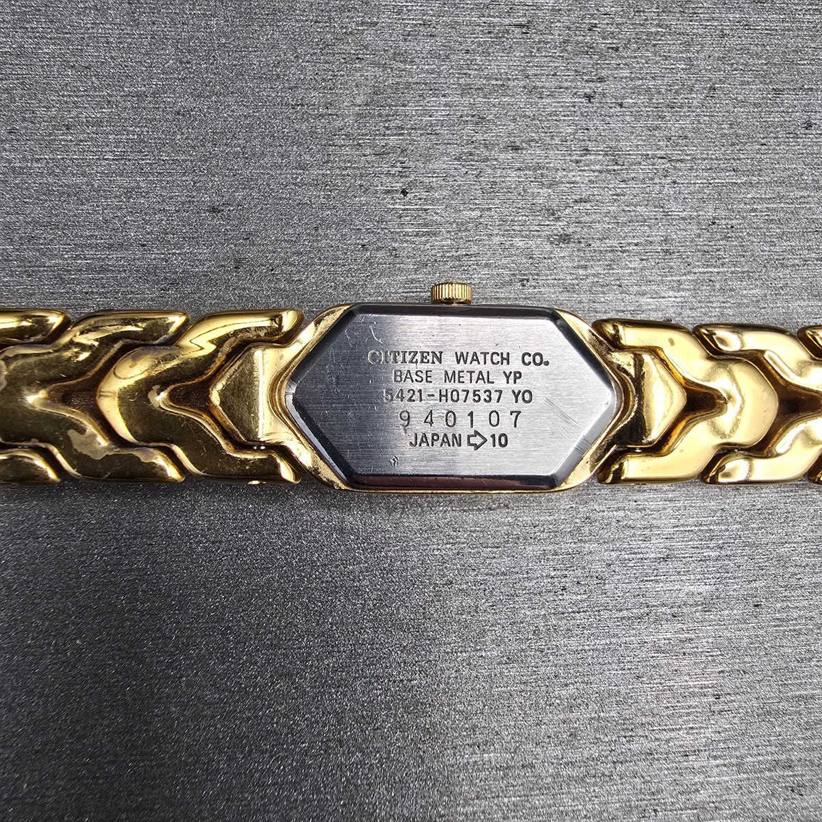 Citizen Elegance Watch Women 13mm Blue Dial Gold Tone 5421-H07537 New Battery JP10