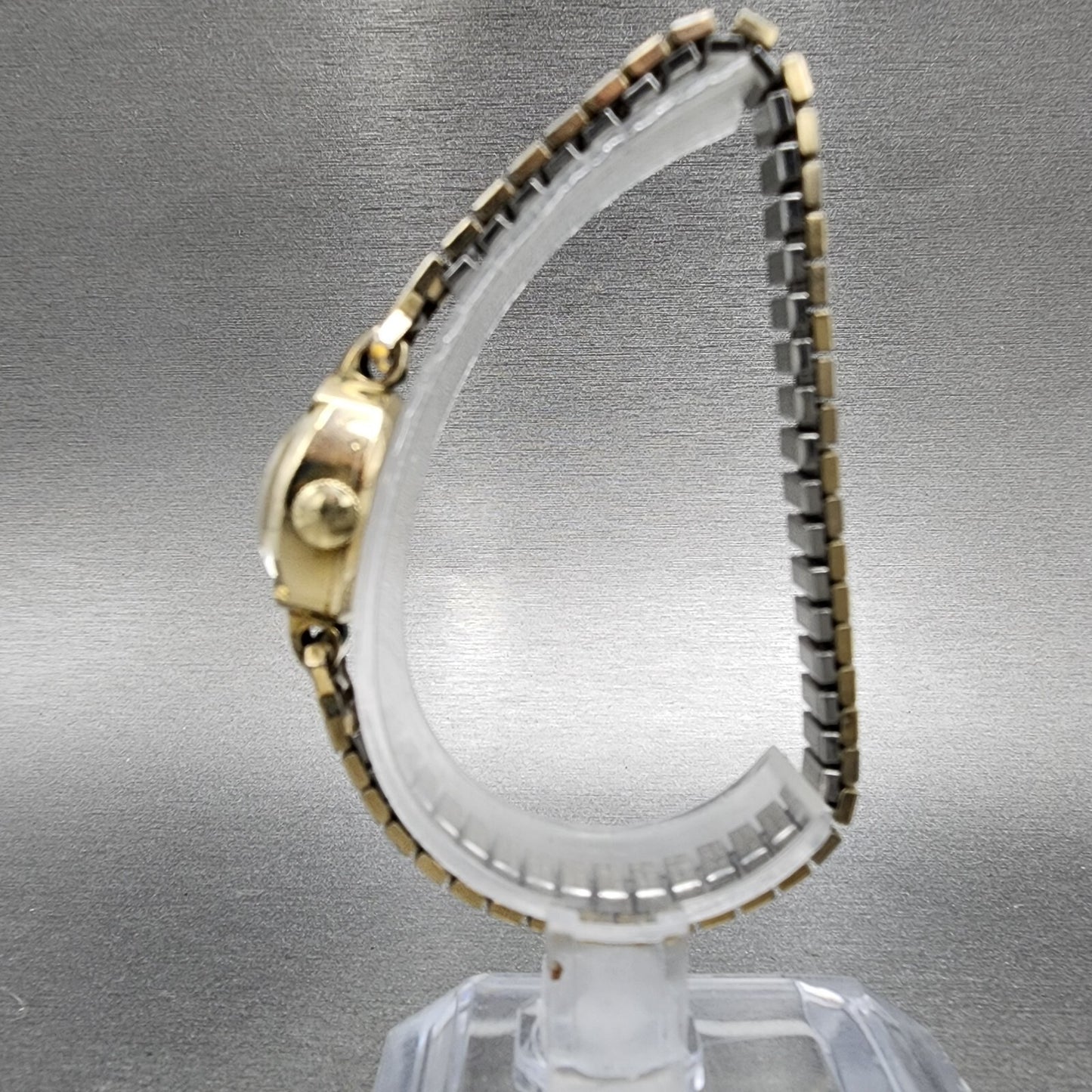 Longines Watch Women 15mm White Dial 10K Gold Filled Oval Cal 14.16 PARTS7