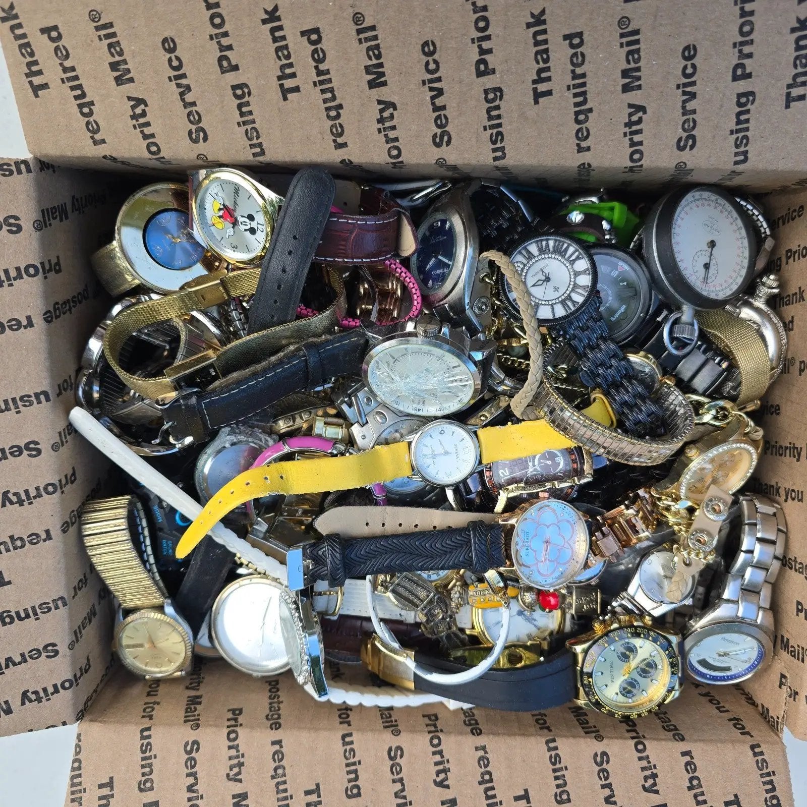 Watch Lot Men Women Jules Jurgenson Fossil Timex Skagen 17.6 LB VTG Modern PARTS0