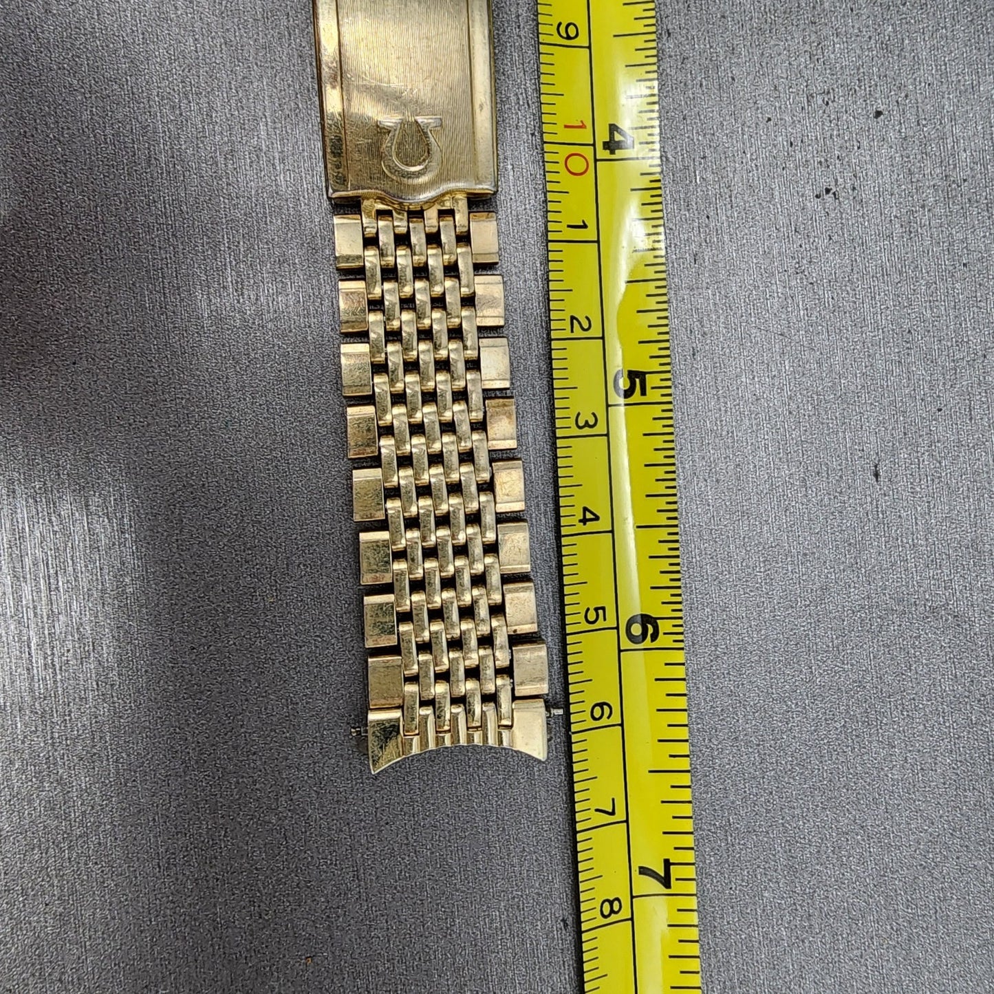 Omega Bracelet 18mm Beads Of Rice 14k Gold Filled No.12 570 End links VTG20