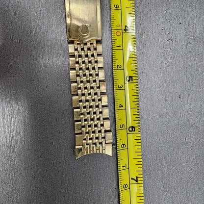 Omega Bracelet 18mm Beads Of Rice 14k Gold Filled No.12 570 End links VTG20