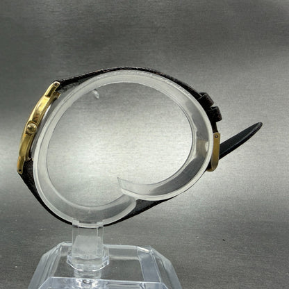 Seiko Watch Women 26mm Champagne Dial Gold Tone Round 4N00-0081 New Battery6