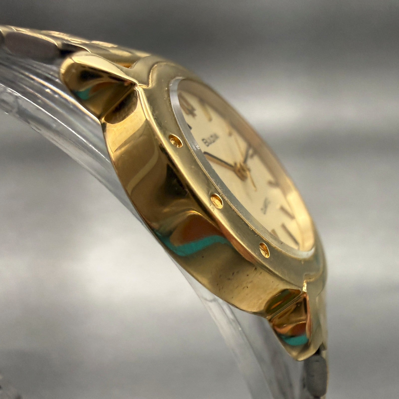 Bulova Watch Women 24mm Champagne Dial Gold Tone Round New Battery VTG3