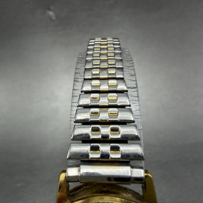 Citizen Watch Women 24mm Black Dial Gold Tone Date 1012-K13131 New Battery VTG4