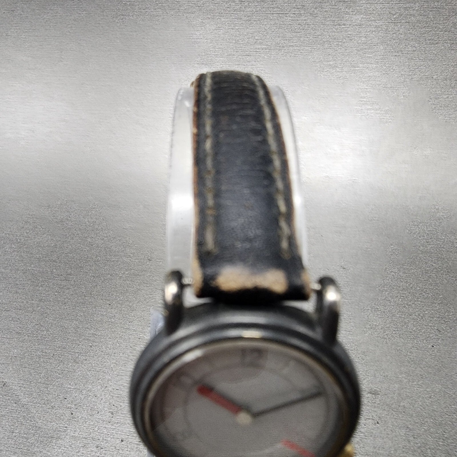 Seiko Watch Women 25mm Gray Dial Black Tone Round 2P200B39 New Battery VTG4