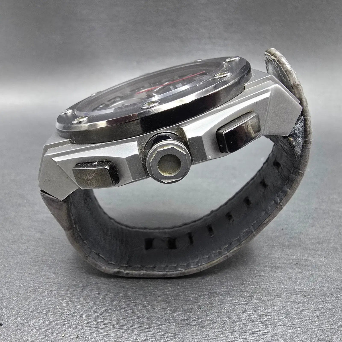 TW Steel CEO Tech David Coulthard Watch Men 50mm Black Dial Steel Date READ!!!3