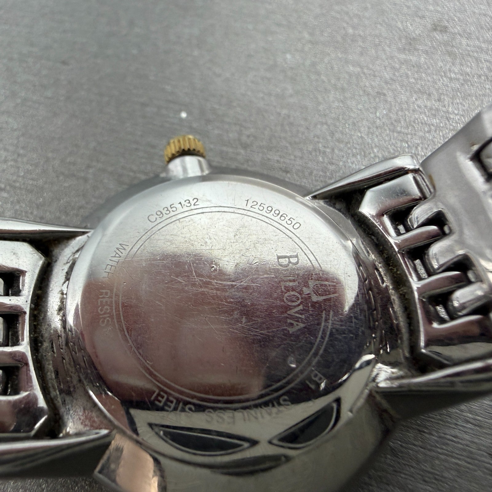Bulova Watch Women 27mm Silver Dial Two Tone Round 98P115 New Battery Diamond9