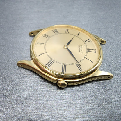 Seiko Watch Men 32mm Gold Dial Gold Tone Round 86200010 PARTS6