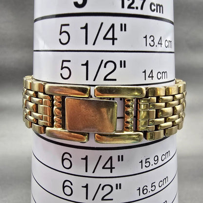 Citizen Watch Women 14mm Gold Dial Gold Tone Rectangle 5421-K10821 New Battery G9
