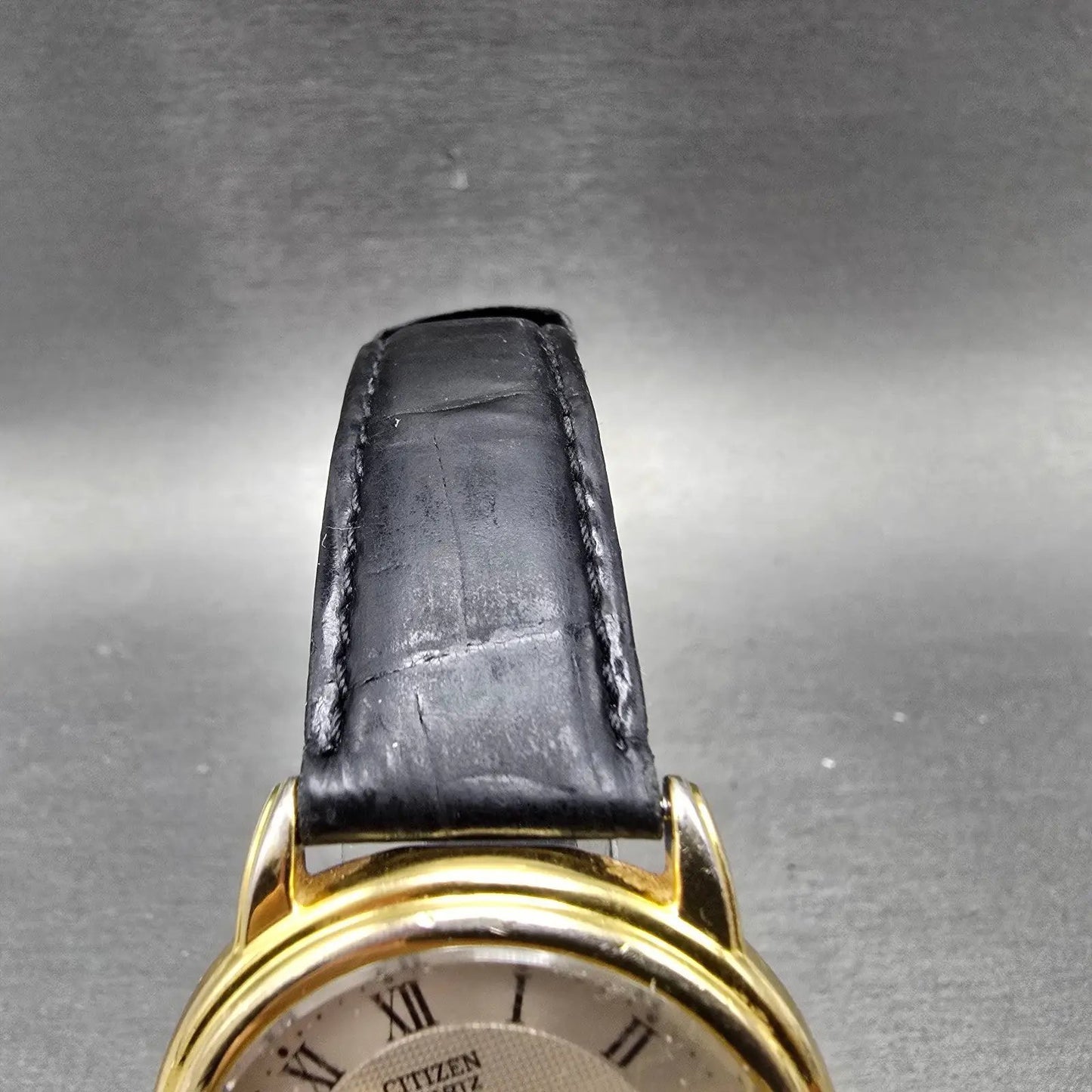 Citizen Watch Men 36mm Silver Dial Gold Tone Round READ!!!! 6045-G13648 New Batt4