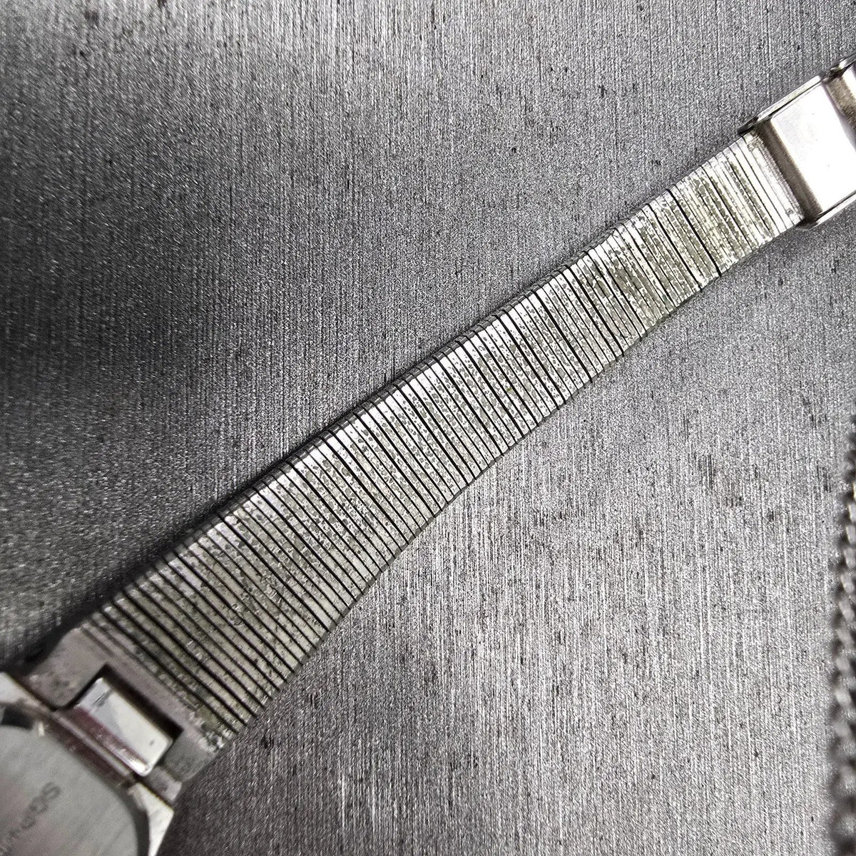 Seiko Watch Women 17mm Silver Dial Two Tone Octagon 7320-5490 New Battery VTG11