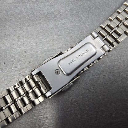 Citizen Reguno Solar Watch Men 34mm Champagne Dial Titanium Daydate Runs READ!!!12