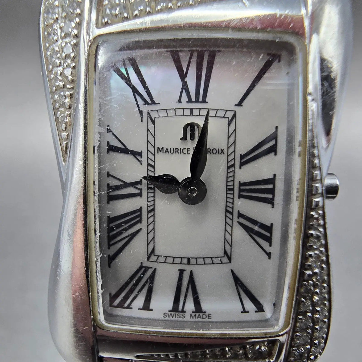 Maurice Lacroix Divina Watch Women 22mm MOP Dial Steel Diamond DV5011 PARTS2