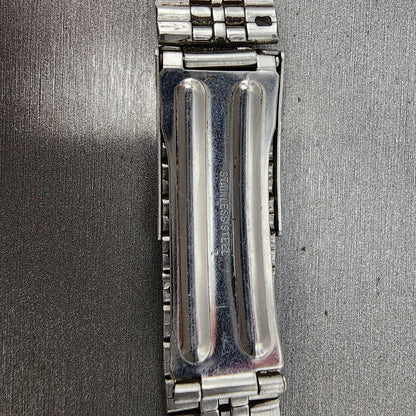 VTG Seiko Watch Bracelet 20mm Stainless Steel 5 Link Tri Folding Clasp no endlin8