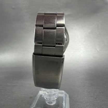 Seiko 5 Automatic Watch Men 37mm Black Dial Silver Tone Daydate 7S26-0440 Runs6