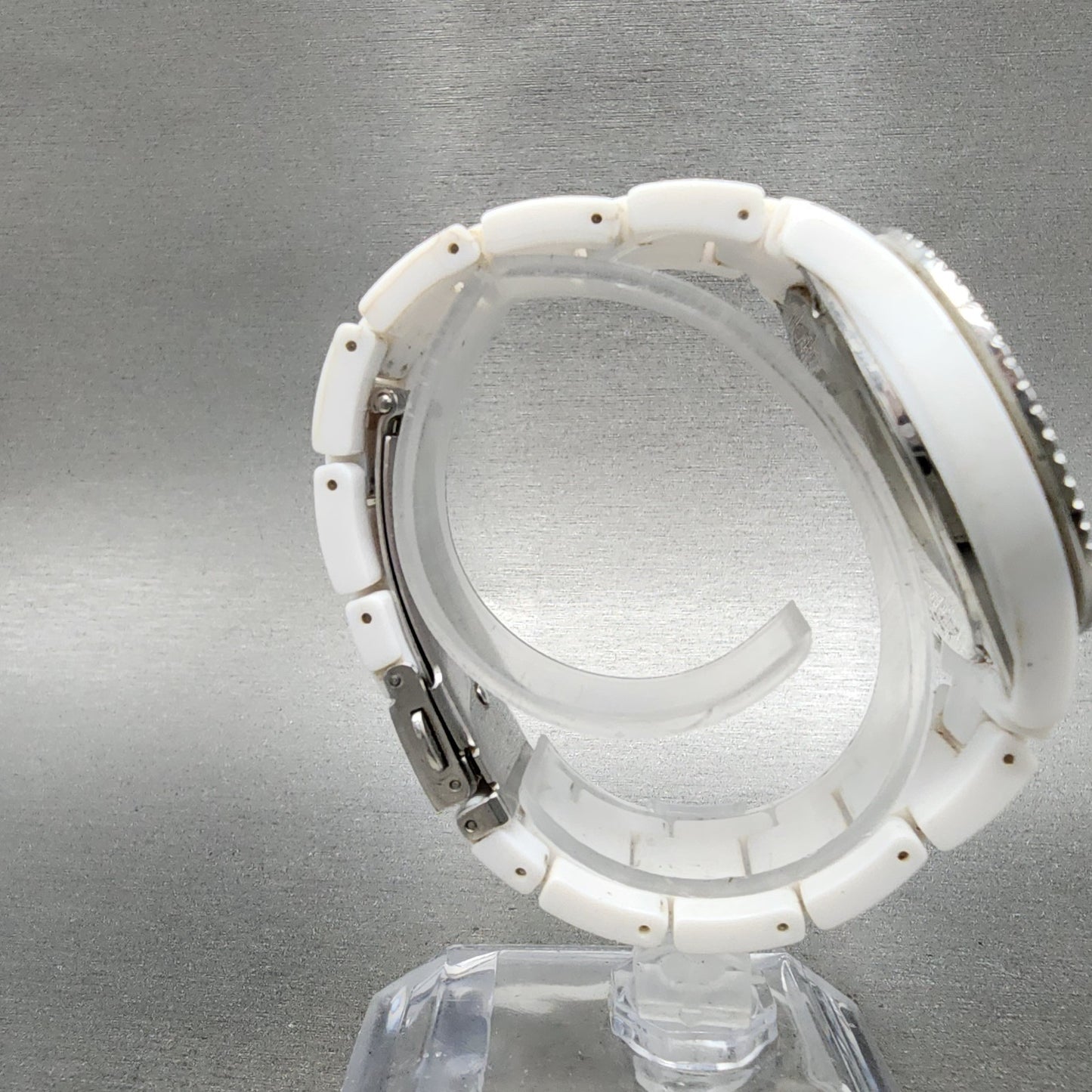 Fossil Stella Watch Women 38mm White Dial White Tone Round ES2444 New Battery8