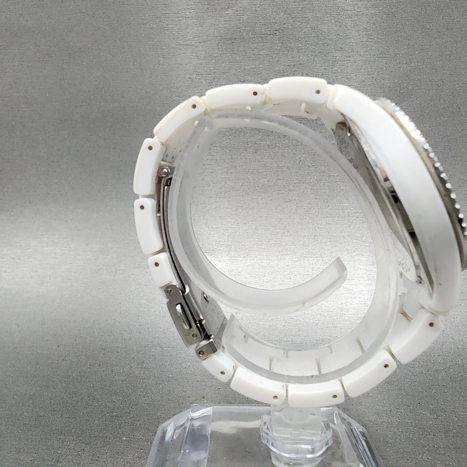 Fossil Stella Watch Women 38mm White Dial White Tone Round ES2444 New Battery8