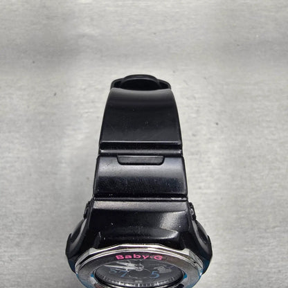Casio Baby-G BGA-101 Watch Women 39mm Black Silver Chrono Alarm New Battery4