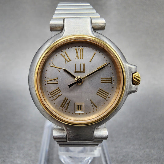 Dunhill Millennium Watch Women 26mm Silver Dial Two Tone Date 139174 READ NewBat0